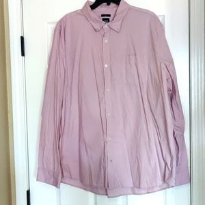 Gap men's slim fit button-down dress shirt. Pale Plum color xxl